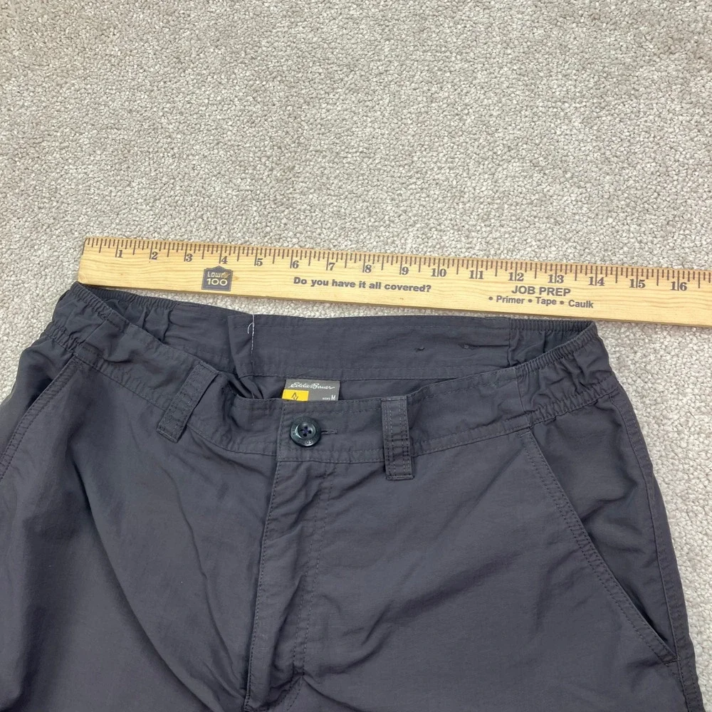 Eddie Bauer Travex Mens M Cargo Shorts Dark Gray Nylon Hiking OutdoorTrail